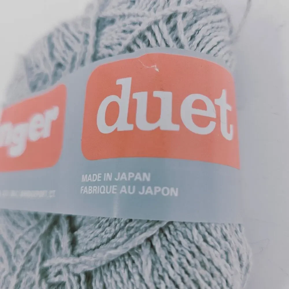 Vintage Under Duet Yarn William Unger Light Gray Nubby Linen Cotton Blend DK
